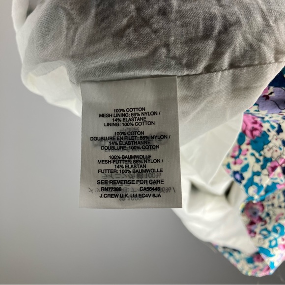 J.CREW One-Shoulder Dress Liberty Claire-Aude Floral Island Multi G8163 4 - Picture 4 of 6